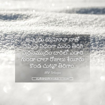 Picture 05 - ద్వితీయోపదేశ కాండము 2:1 TELIRV - అప్పుడు యెహోవా - Bible Verse Picture