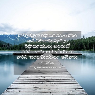 Picture 05 - ద్వితీయోపదేశ కాండము 2:20 TELIRV - దాన్ని కూడా - Bible Verse Picture