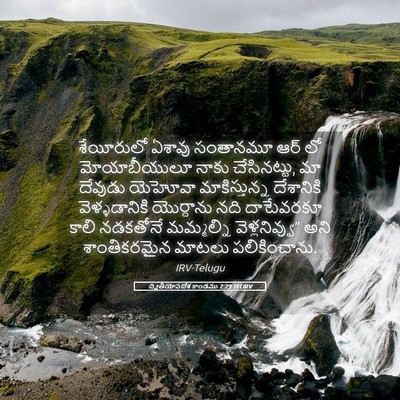 Picture 05 - ద్వితీయోపదేశ కాండము 2:29 TELIRV - శేయీరులో ఏశావు - Bible Verse Picture