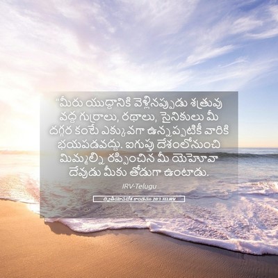 Picture 05 - ద్వితీయోపదేశ కాండము 20:1 TELIRV - “మీరు యుద్ధానికి - Bible Verse Picture