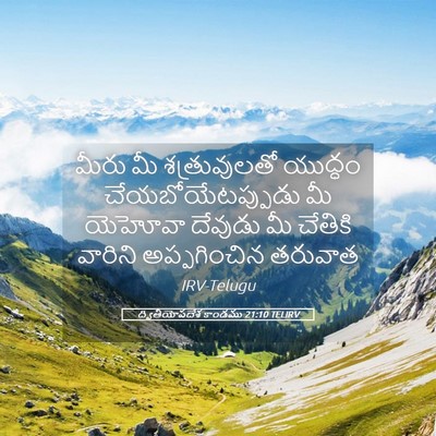 Picture 05 - ద్వితీయోపదేశ కాండము 21:10 TELIRV - మీరు మీ - Bible Verse Picture