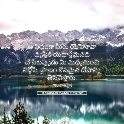 Picture 05 - ద్వితీయోపదేశ కాండము 21:9 TELIRV - ఆ విధంగా మీరు - Bible Verse Picture