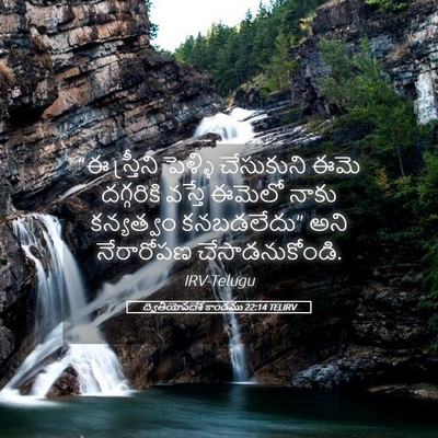 Picture 05 - ద్వితీయోపదేశ కాండము 22:14 TELIRV - “ఈ స్త్రీని - Bible Verse Picture