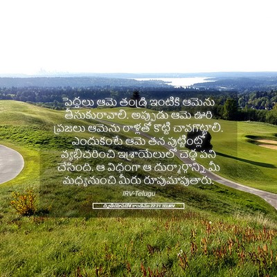 Picture 05 - ద్వితీయోపదేశ కాండము 22:21 TELIRV - పెద్దలు ఆమె - Bible Verse Picture