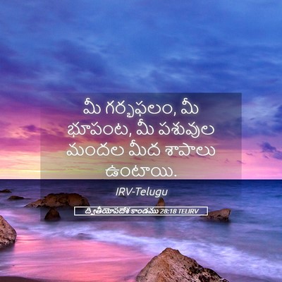 Picture 05 - ద్వితీయోపదేశ కాండము 28:18 TELIRV - మీ గర్భఫలం, మీ - Bible Verse Picture