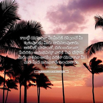 Picture 05 - ద్వితీయోపదేశ కాండము 28:48 TELIRV - కాబట్టి యెహోవా మీ - Bible Verse Picture