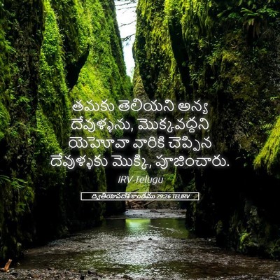 Picture 05 - ద్వితీయోపదేశ కాండము 29:26 TELIRV - తమకు తెలియని అన్య - Bible Verse Picture