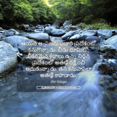 Picture 05 - ద్వితీయోపదేశ కాండము 32:10 TELIRV - ఆయన ఆ ప్రజను ఎడారి - Bible Verse Picture