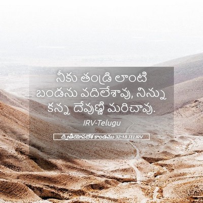 Picture 05 - ద్వితీయోపదేశ కాండము 32:18 TELIRV - నీకు తండ్రి లాంటి - Bible Verse Picture