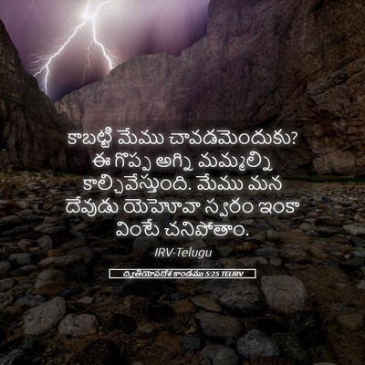 Picture 05 - ద్వితీయోపదేశ కాండము 5:25 TELIRV - కాబట్టి మేము - Bible Verse Picture