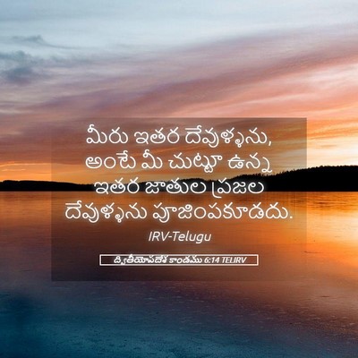 Picture 05 - ద్వితీయోపదేశ కాండము 6:14 TELIRV - మీరు ఇతర - Bible Verse Picture