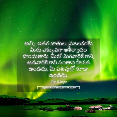 Picture 05 - ద్వితీయోపదేశ కాండము 7:14 TELIRV - అన్ని ఇతర జాతుల - Bible Verse Picture