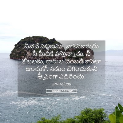 Picture 05 - నహూము 2:1 TELIRV - నీనెవే పట్టణమా, - Bible Verse Picture