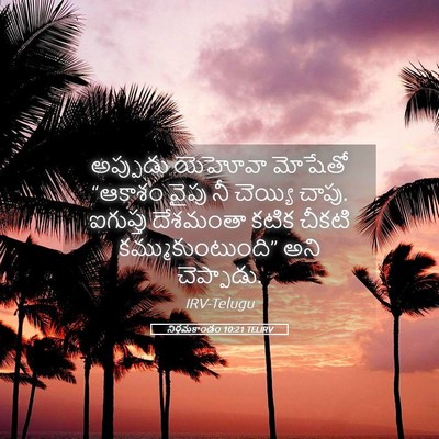 Picture 05 - నిర్గమకాండం 10:21 TELIRV - అప్పుడు యెహోవా - Bible Verse Picture