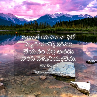 Picture 05 - నిర్గమకాండం 10:27 TELIRV - అయితే యెహోవా ఫరో - Bible Verse Picture