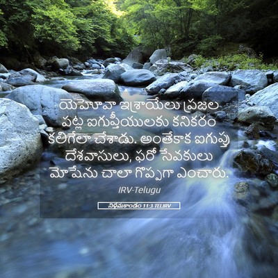 Picture 05 - నిర్గమకాండం 11:3 TELIRV - యెహోవా ఇశ్రాయేలు - Bible Verse Picture