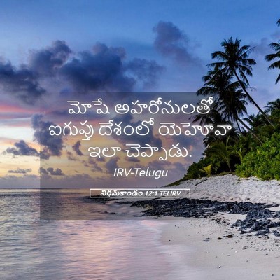 Picture 05 - నిర్గమకాండం 12:1 TELIRV - మోషే అహరోనులతో - Bible Verse Picture