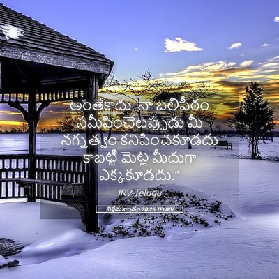 Picture 05 - నిర్గమకాండం 20:26 TELIRV - అంతేకాదు, నా - Bible Verse Picture