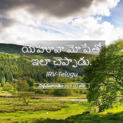 Picture 05 - నిర్గమకాండం 25:1 TELIRV - యెహోవా మోషేతో ఇలా - Bible Verse Picture