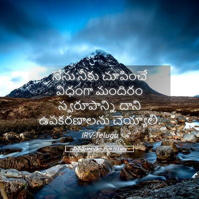 Picture 05 - నిర్గమకాండం 25:9 TELIRV - నేను నీకు చూపించే - Bible Verse Picture