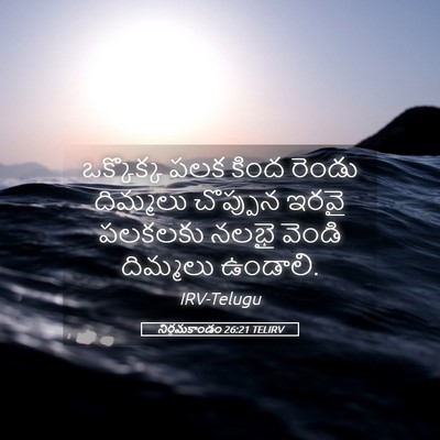 Picture 05 - నిర్గమకాండం 26:21 TELIRV - ఒక్కొక్క పలక కింద - Bible Verse Picture