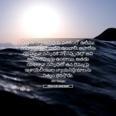 Picture 05 - నిర్గమకాండం 28:30 TELIRV - నీవు ఈ - Bible Verse Picture