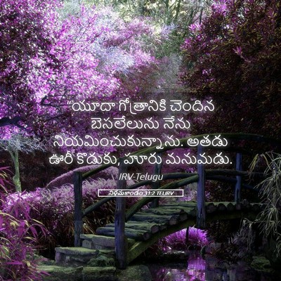Picture 05 - నిర్గమకాండం 31:2 TELIRV - “యూదా గోత్రానికి - Bible Verse Picture