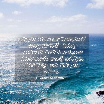 Picture 05 - నిర్గమకాండం 4:19 TELIRV - అప్పుడు యెహోవా - Bible Verse Picture