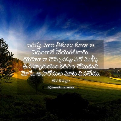 Picture 05 - నిర్గమకాండం 7:22 TELIRV - ఐగుప్తు - Bible Verse Picture