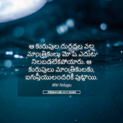 Picture 05 - నిర్గమకాండం 9:11 TELIRV - ఆ కురుపుల దురదల - Bible Verse Picture