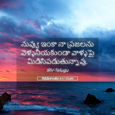 Picture 05 - నిర్గమకాండం 9:17 TELIRV - నువ్వు ఇంకా నా - Bible Verse Picture