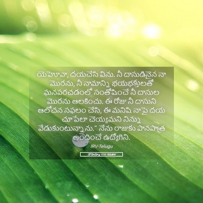 Picture 05 - నెహెమ్యా 1:11 TELIRV - యెహోవా, దయచేసి - Bible Verse Picture
