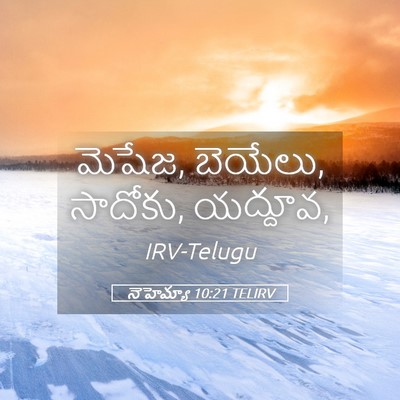 Picture 05 - నెహెమ్యా 10:21 TELIRV - మెషేజ, బెయేలు, - Bible Verse Picture