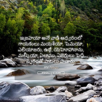 Picture 05 - నెహెమ్యా 12:42 TELIRV - ఇజ్రహయా అనే వాడి - Bible Verse Picture
