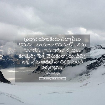 Picture 05 - నెహెమ్యా 13:28 TELIRV - ప్రధాన యాజకుడు - Bible Verse Picture