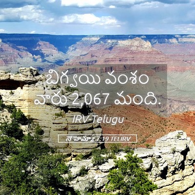 Picture 05 - నెహెమ్యా 7:19 TELIRV - బిగ్వయి వంశం వారు - Bible Verse Picture