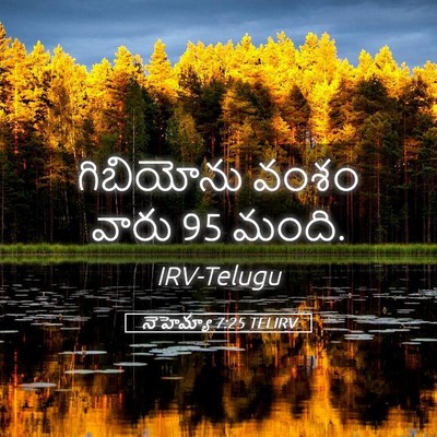 Picture 05 - నెహెమ్యా 7:25 TELIRV - గిబియోను వంశం - Bible Verse Picture