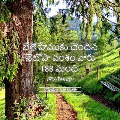 Picture 05 - నెహెమ్యా 7:26 TELIRV - బేత్లెహేముకు - Bible Verse Picture