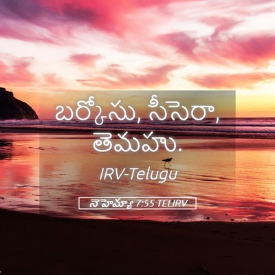 Picture 05 - నెహెమ్యా 7:55 TELIRV - బర్కోసు, సీసెరా, - Bible Verse Picture