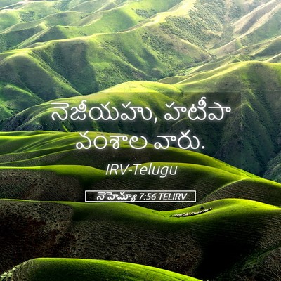 Picture 05 - నెహెమ్యా 7:56 TELIRV - నెజీయహు, హటీపా - Bible Verse Picture