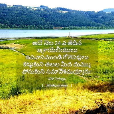 Picture 05 - నెహెమ్యా 9:1 TELIRV - అదే నెల 24 వ తేదీన - Bible Verse Picture