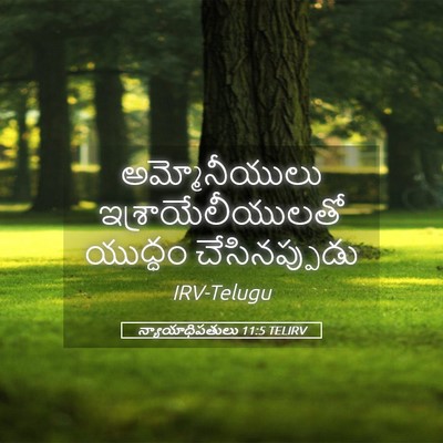 Picture 05 - న్యాయాధిపతులు 11:5 TELIRV - అమ్మోనీయులు - Bible Verse Picture