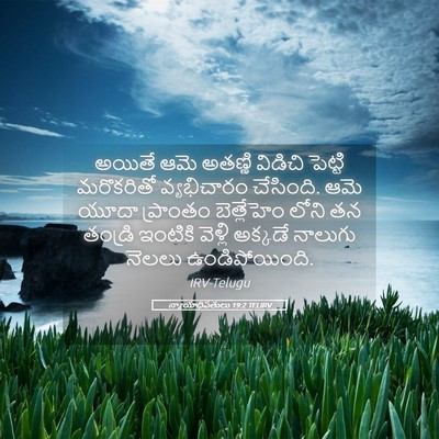 Picture 05 - న్యాయాధిపతులు 19:2 TELIRV - అయితే ఆమె అతణ్ణి - Bible Verse Picture