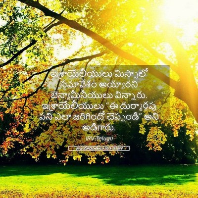 Picture 05 - న్యాయాధిపతులు 20:3 TELIRV - ఇశ్రాయేలీయులు - Bible Verse Picture