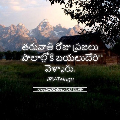 Picture 05 - న్యాయాధిపతులు 9:42 TELIRV - తరువాతి రోజు - Bible Verse Picture