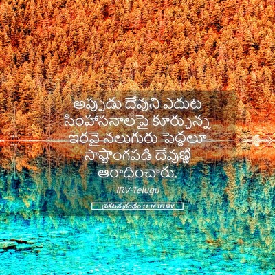 Picture 05 - ప్రకటన గ్రంథం 11:16 TELIRV - అప్పుడు దేవుని - Bible Verse Picture