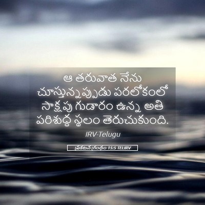 Picture 05 - ప్రకటన గ్రంథం 15:5 TELIRV - ఆ తరువాత నేను - Bible Verse Picture