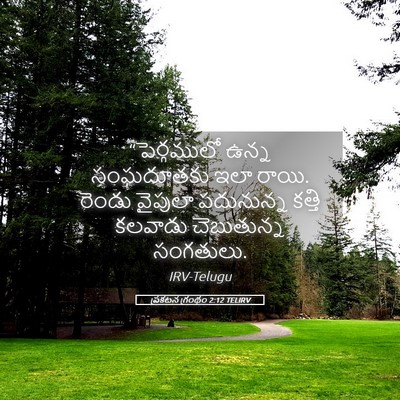 Picture 05 - ప్రకటన గ్రంథం 2:12 TELIRV - “పెర్గములో ఉన్న - Bible Verse Picture