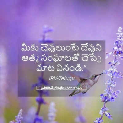 Picture 05 - ప్రకటన గ్రంథం 2:29 TELIRV - మీకు చెవులుంటే - Bible Verse Picture