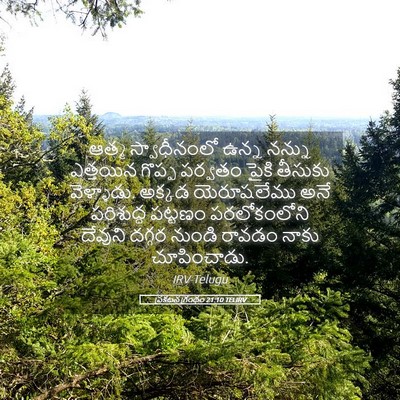 Picture 05 - ప్రకటన గ్రంథం 21:10 TELIRV - ఆత్మ స్వాధీనంలో - Bible Verse Picture